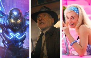 summer movies 2023_Blue Beetle Indiana Jones Barbie